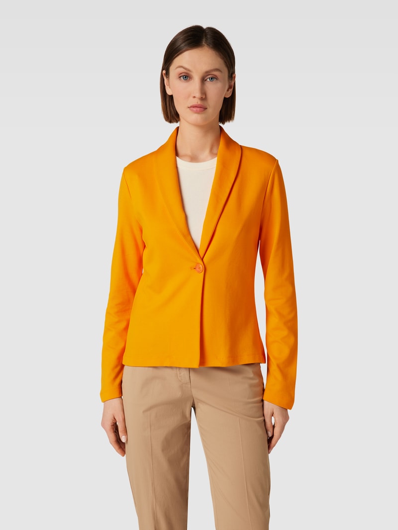 Blazer mit Knopfverschluss in orange