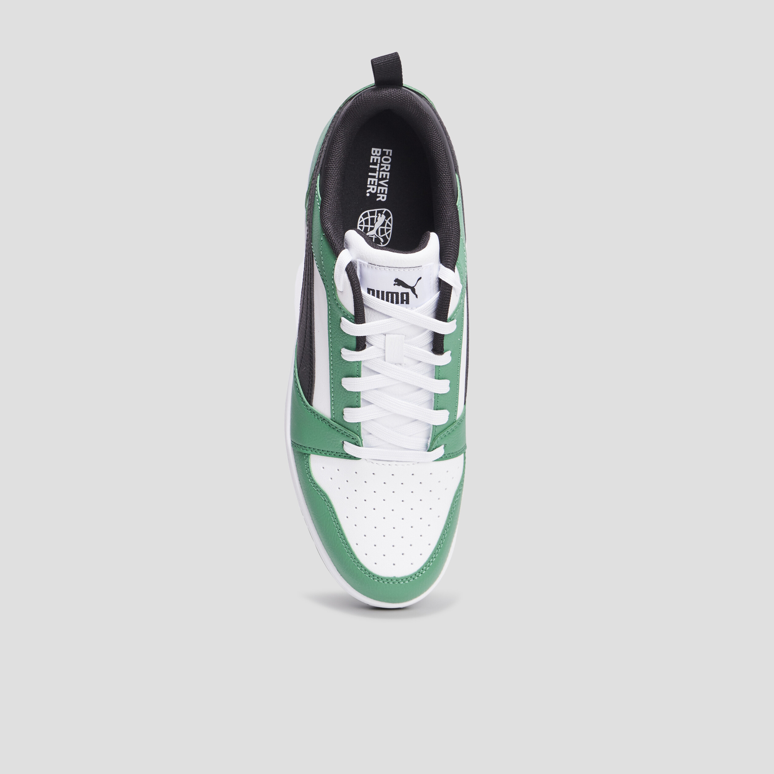 Tennis basses à lacets Puma Rebound V6 vert homme | La Halle