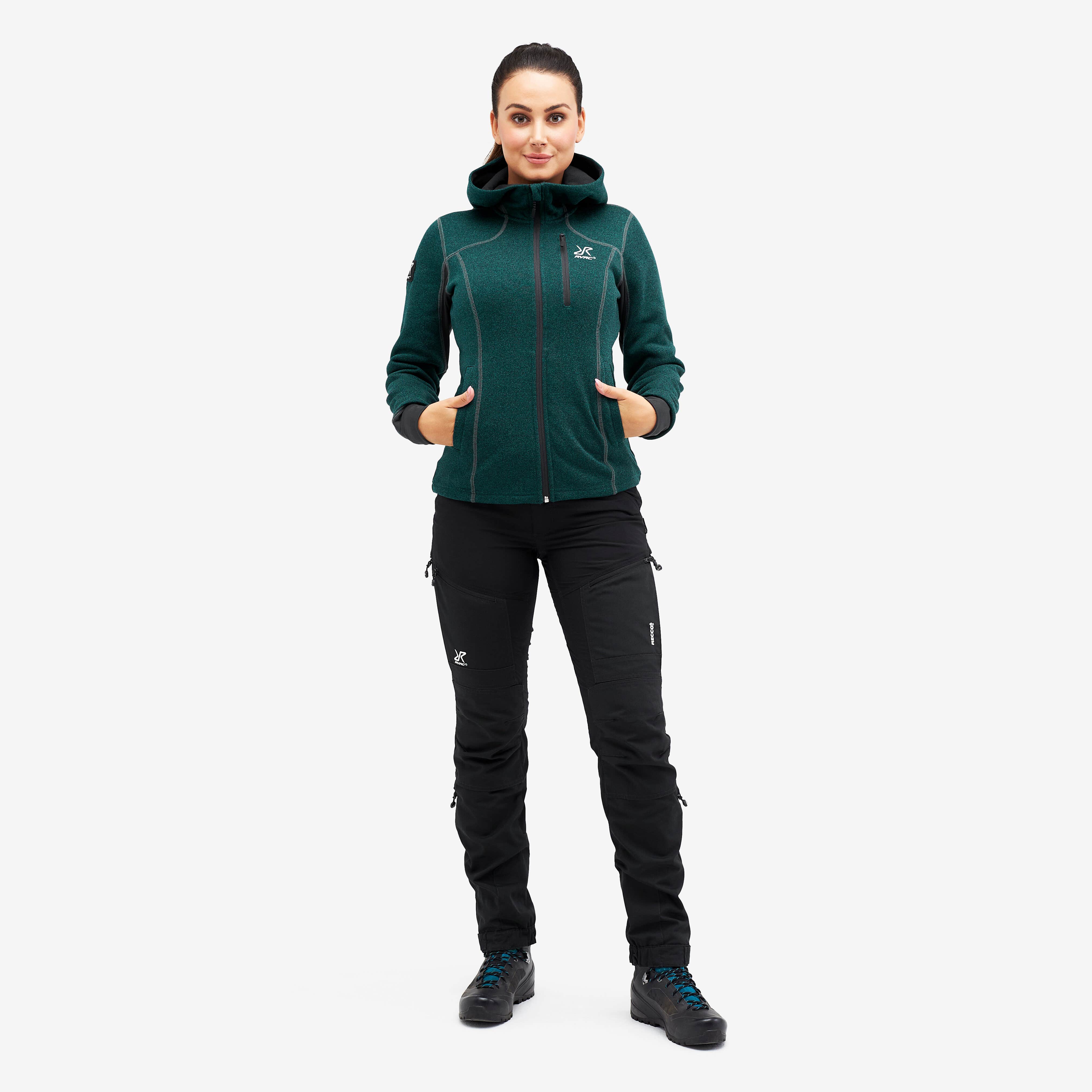Fusion Hoodie Femme Deep Teal