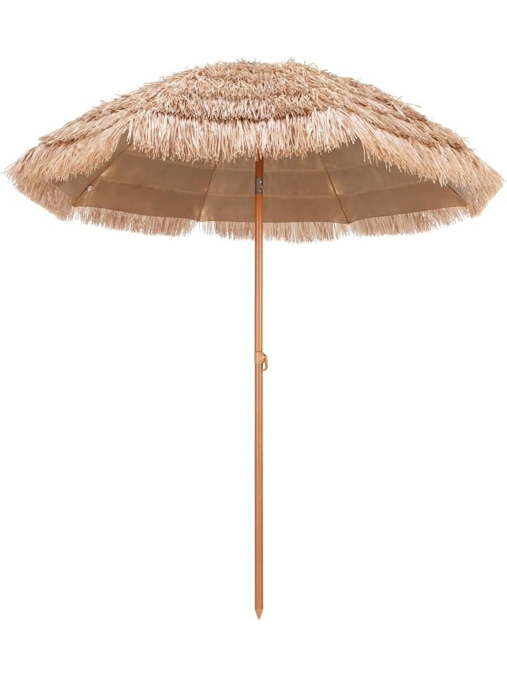 COSTWAY Sonnenschirm Strohschirm φ208cm in Braun günstig kaufen onesize