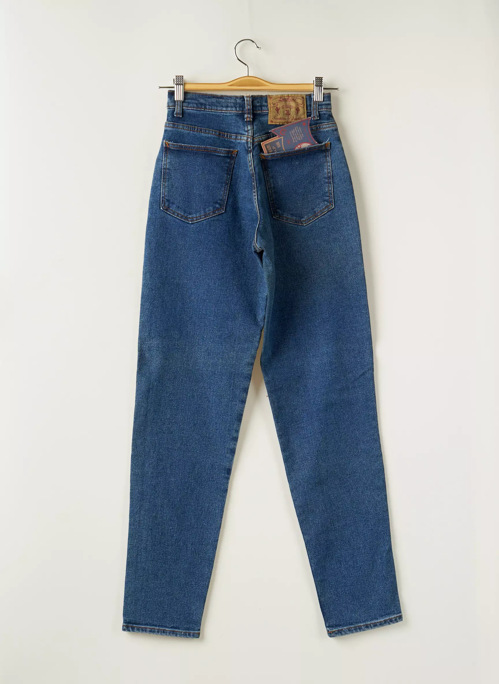 Lucchini Jean Mom Femme couleur bleu