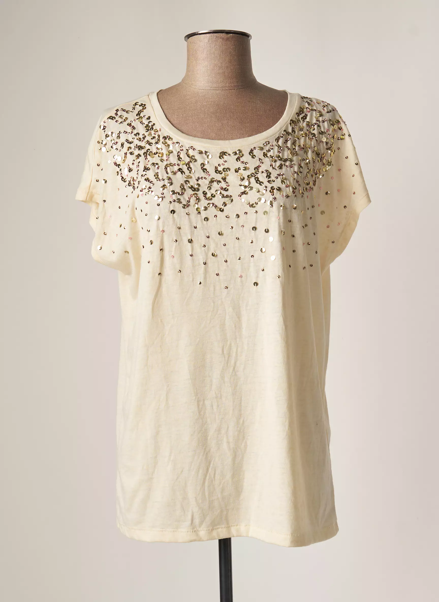 Only Tshirts Femme couleur beige