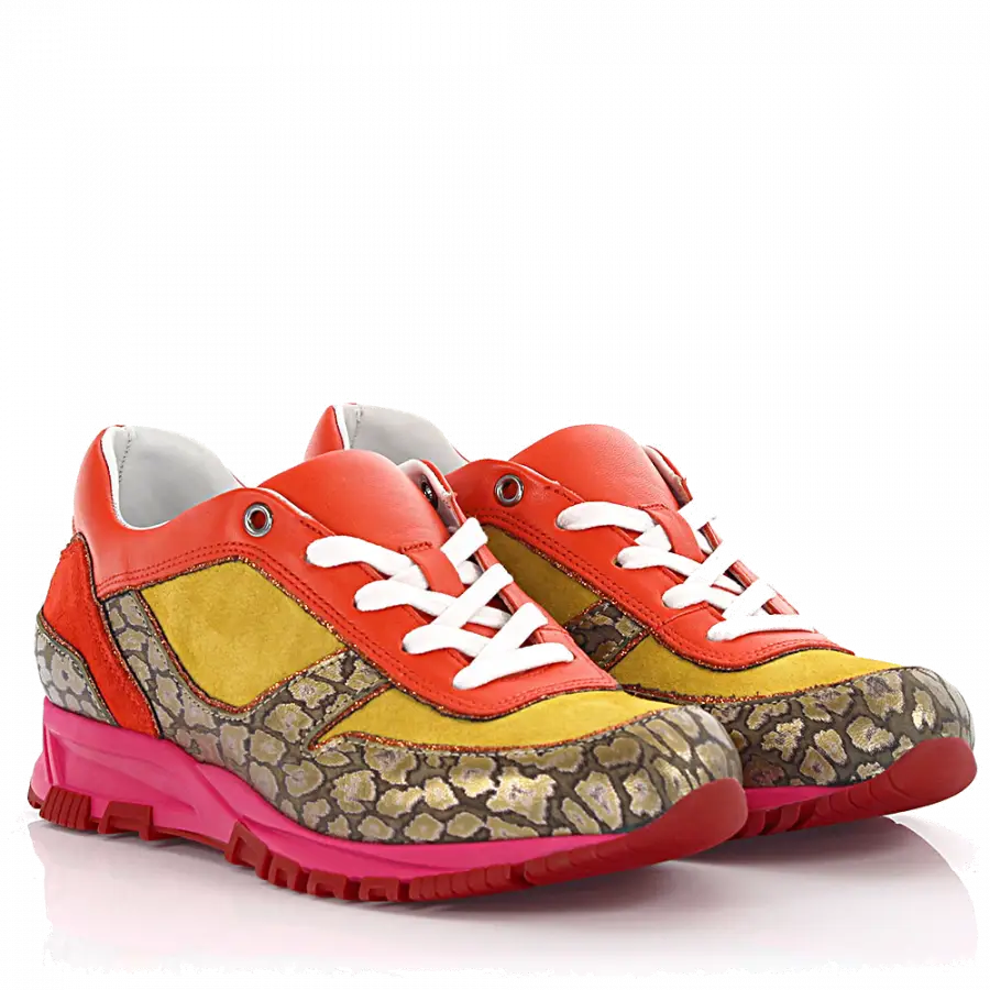 Lanvin - Running Sneaker Velourleder Leder pink - pink