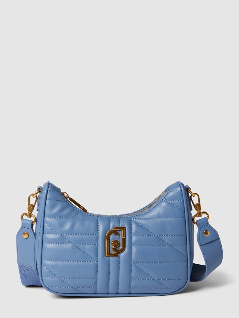 Hobo Bag mit kurzem Trageriemen in hellblau