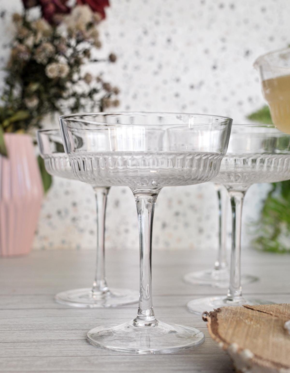 Sendez Martiniglas 6 Margarita Gläser Marguerita Margarita Bargläser Cocktailgläser Margaritagläser Relief, Glas
