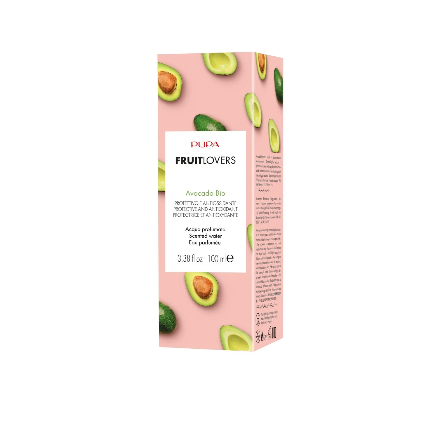 Agua perfumada para tratamientos corporales de Fruit Lovers - Aguacate orgánico - Agua aromática