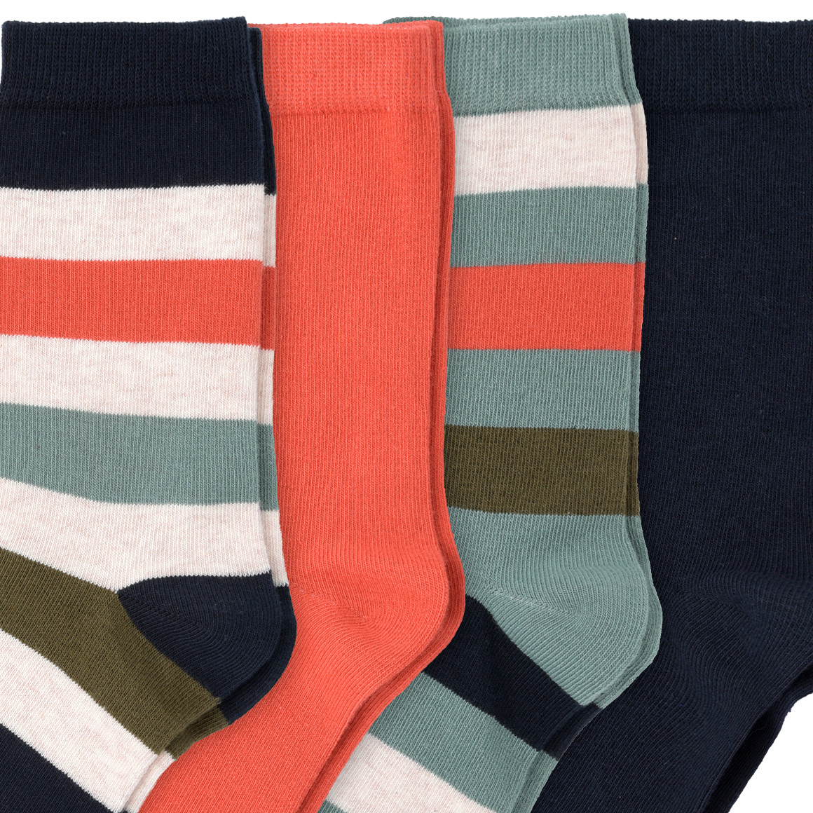 4 Paar Jungen Socken in verschiedenen Dessins