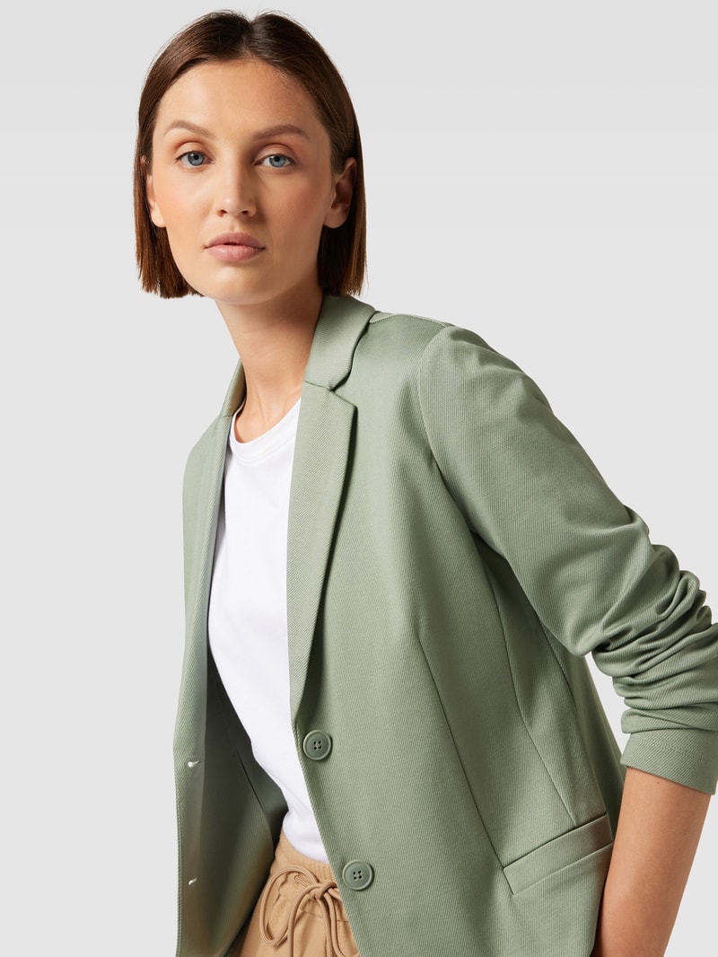 Blazer mit Reverskragen in hellgrün