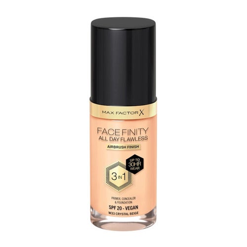 Max Factor Facefinity All Day Flawless 3-i-1 Foundation C40 Lys Elfenben 30 ml