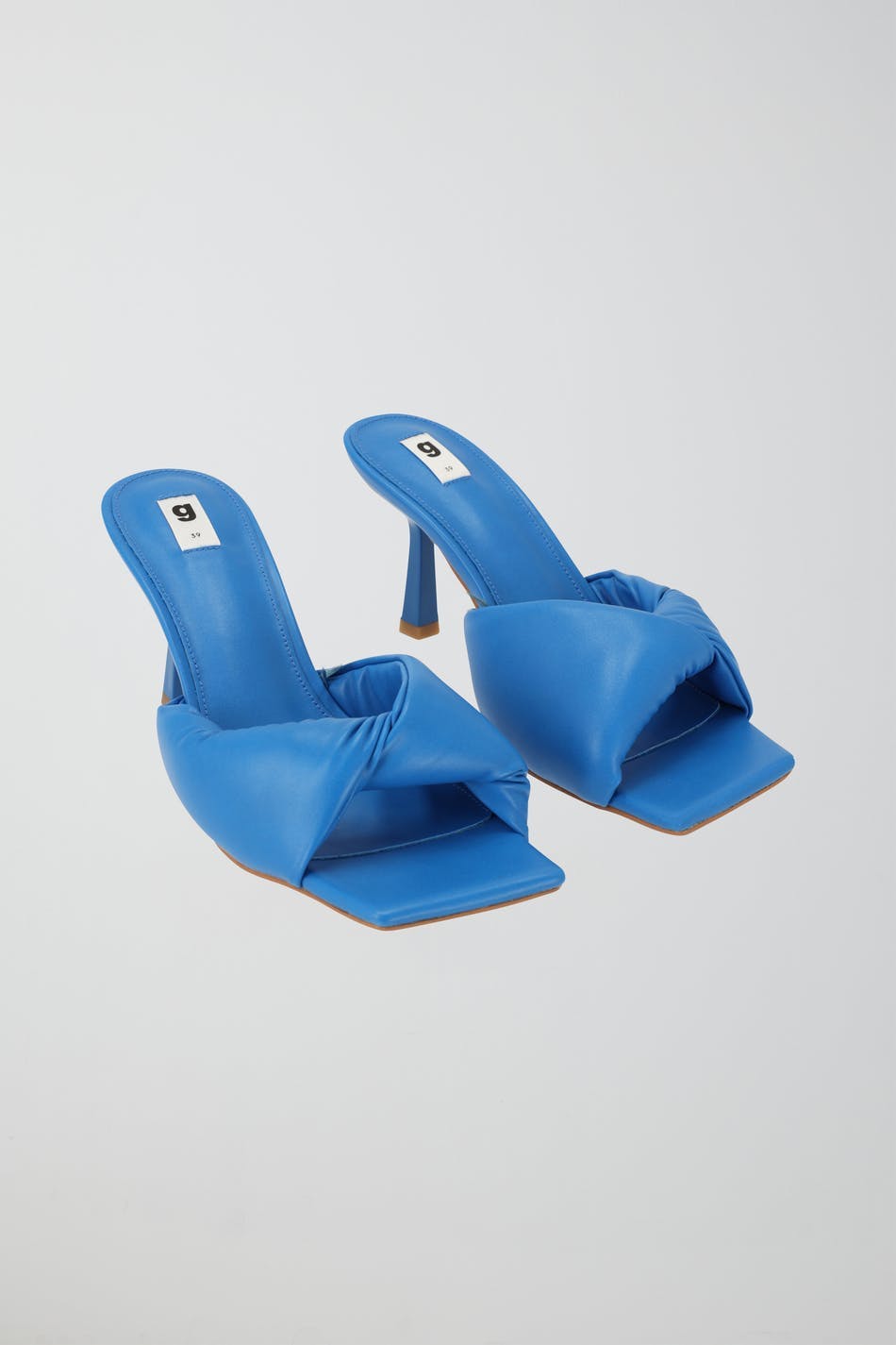 Twisted high heel sandals