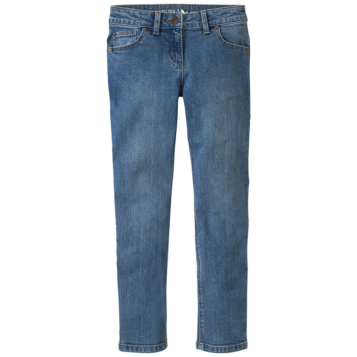 Mädchen Skinny-Jeans mit verstellbarem Bund