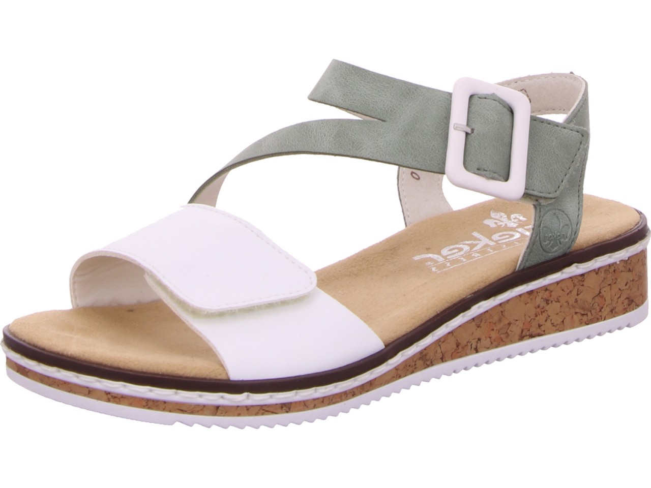 RIEKER Klassische Sandalen weiss Alabama