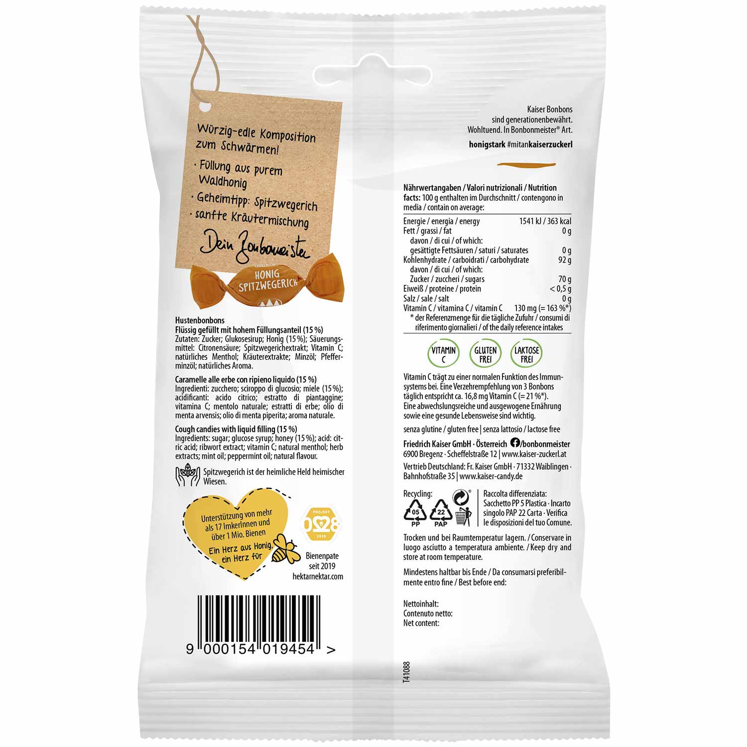 Kaiser Honig Spitzwegerich 90g
