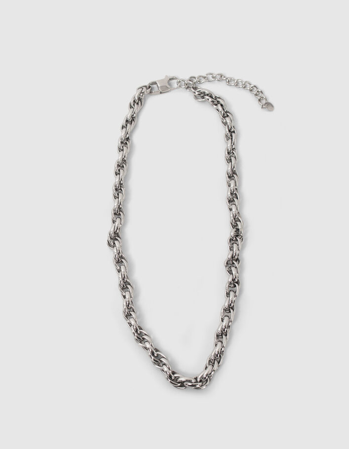 Collier maille torsadée Femme