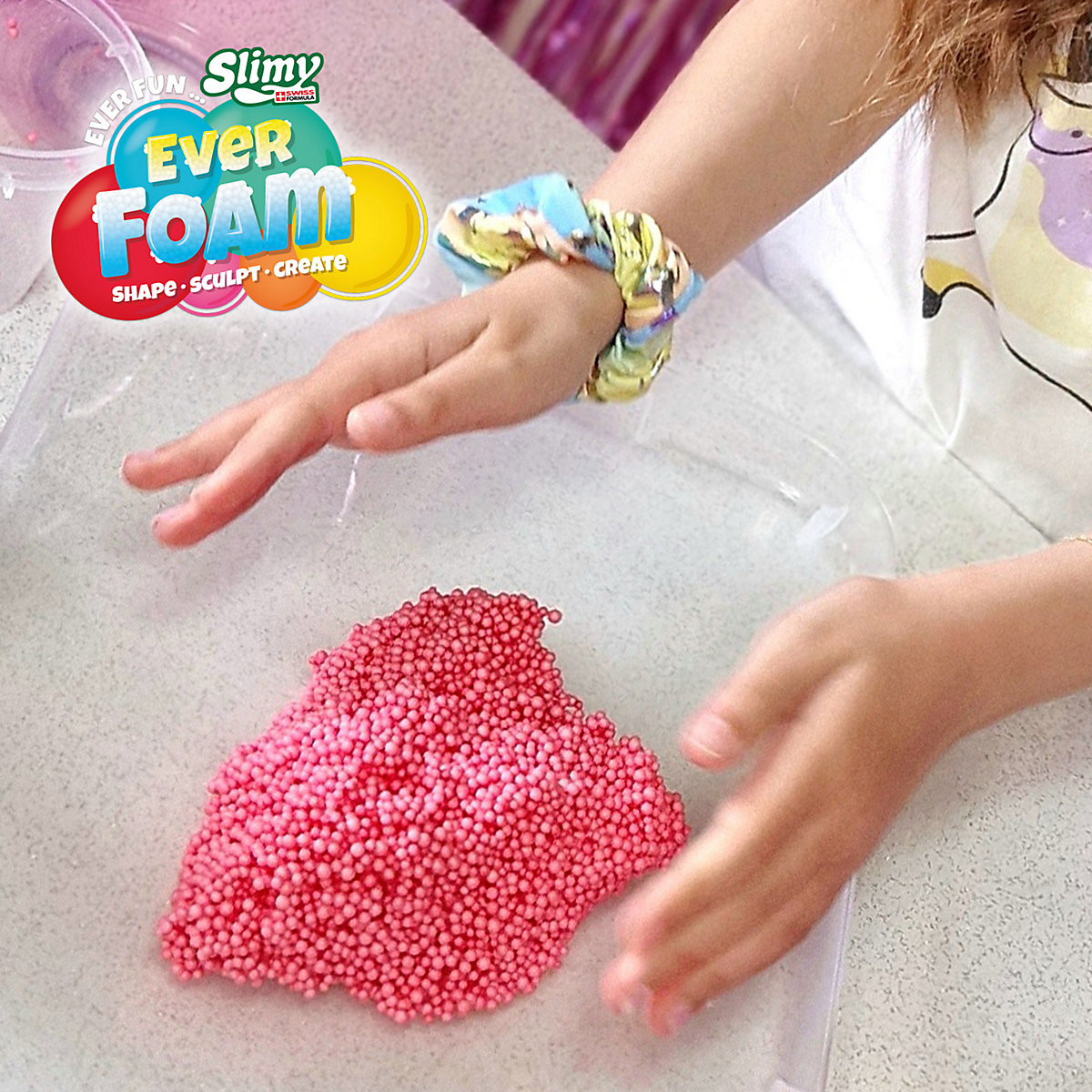 SLIMY Ever Foam - 1 Liter ultimativ sensorische original Slimy Wolkenschleim Spielmasse, die niemals trocknet!