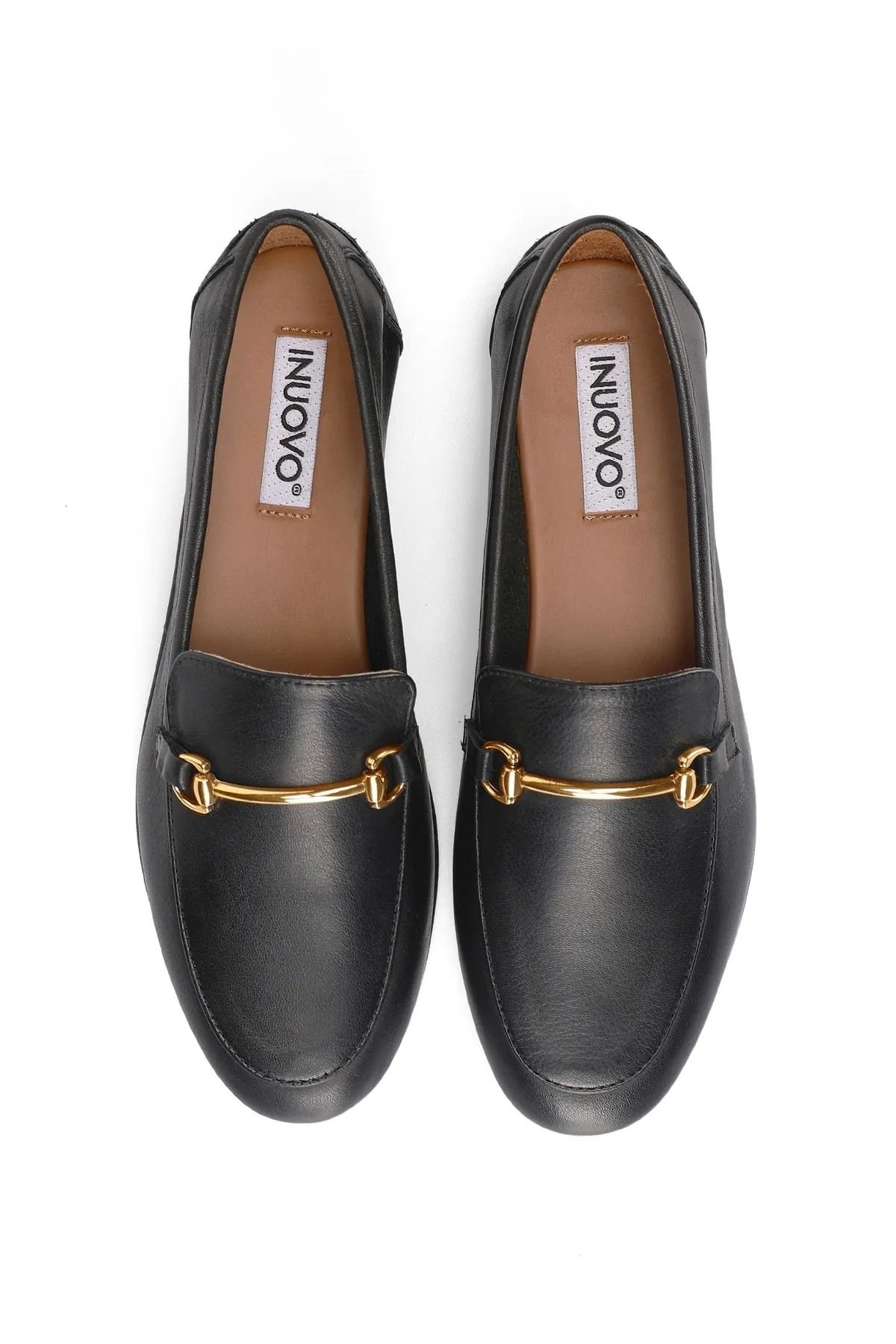 INUOVO  Flacher Schuh - Schwarz - Blockabsatz