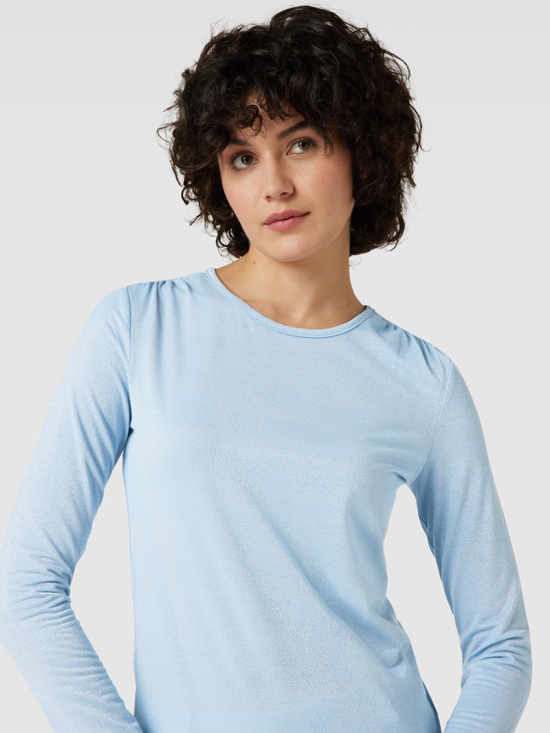 Longsleeve mit Rundhalsausschnitt in hellblau