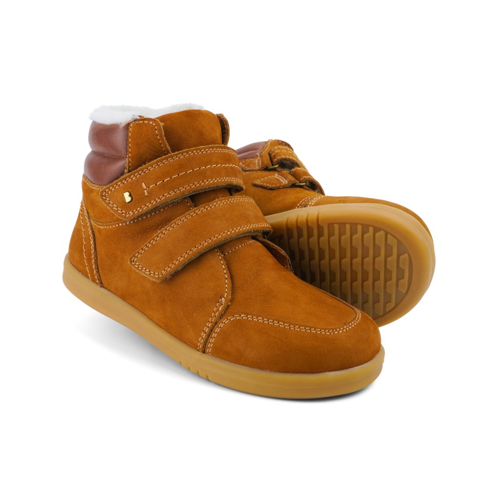 Bobux Timber Arctic Mustard braune gefütterten Stiefeletten