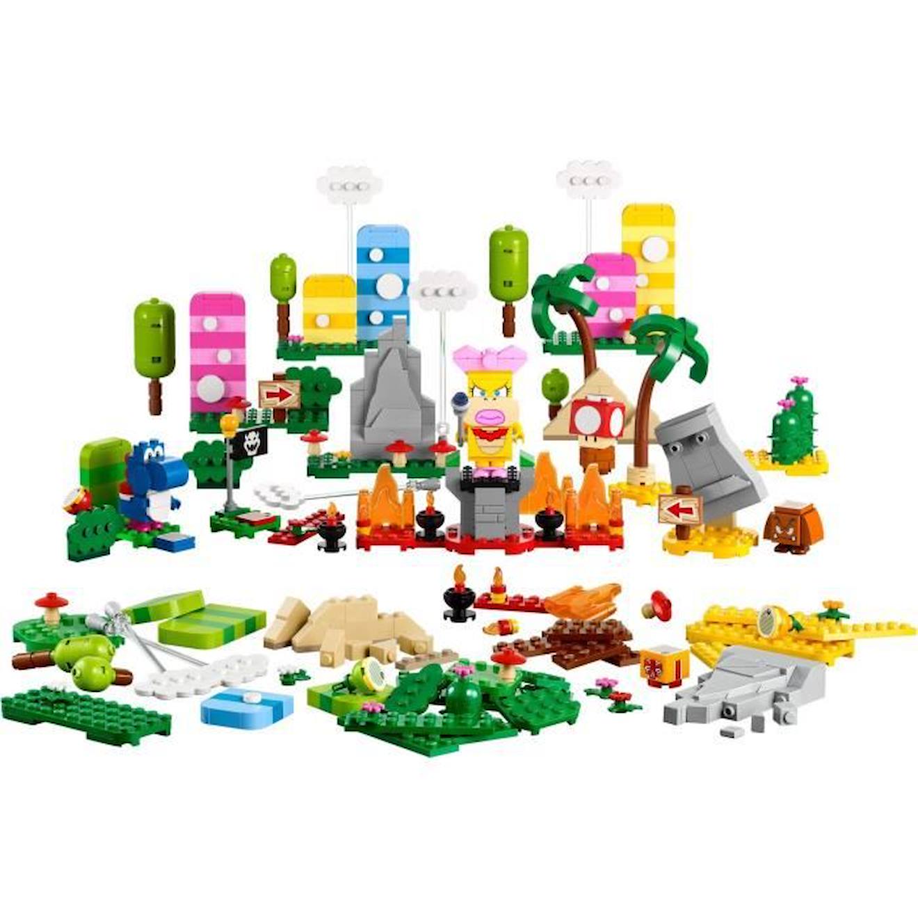 LEGO® Super Mario 71418 Set La boîte à Outils Créative, Jouet Enfants 6 Ans, avec Figurines blanc