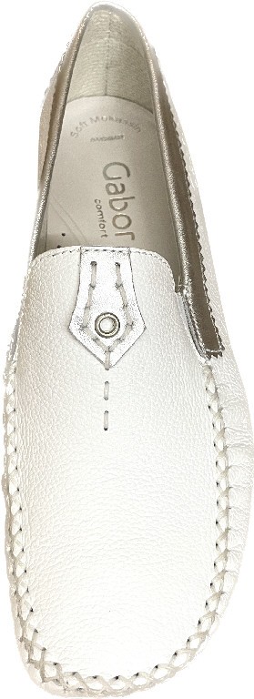 GABOR Komfort Slipper weiss