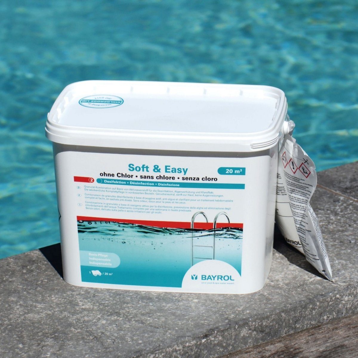 Bayrol Poolpflege Bayrol Soft & Easy 20m³ 16 Beutel 4,48kg Aktivsauerstoff Desinfektion