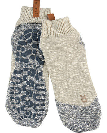 Falke, Serie Lodge Homepad, Socken, Baumwolle, greige meliert