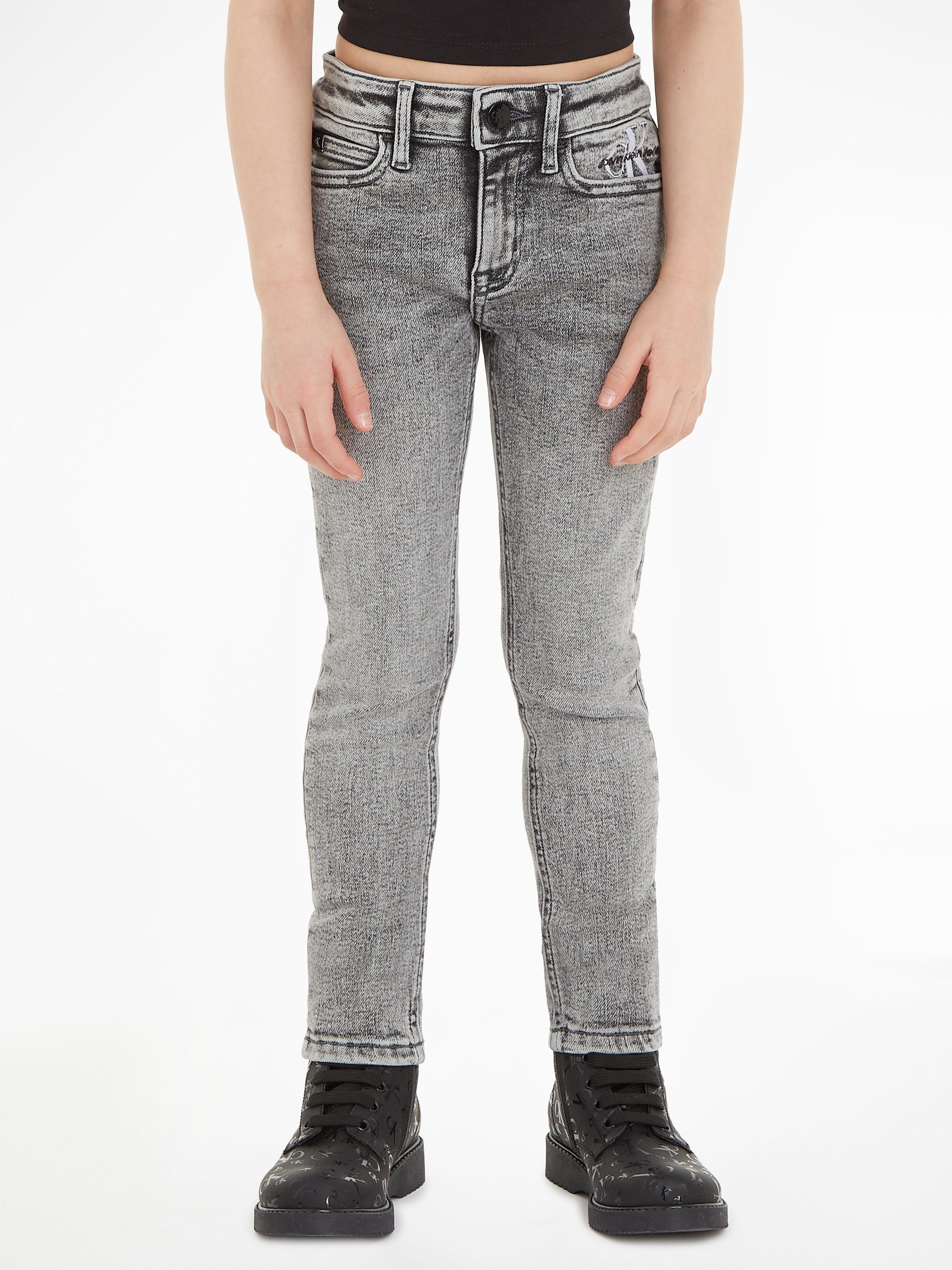 Calvin Klein Jeans Stretch-Jeans SKINNY MR WASHED GREY