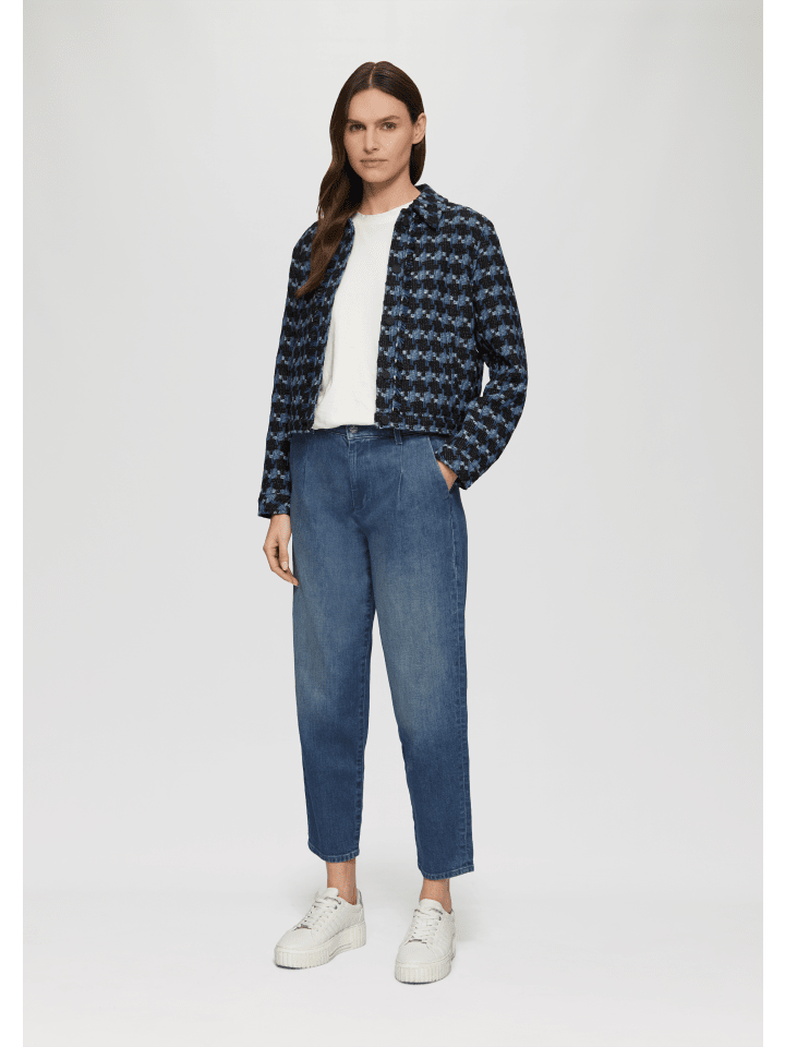 s.Oliver Jeans-Hose lang in Blau günstig kaufen