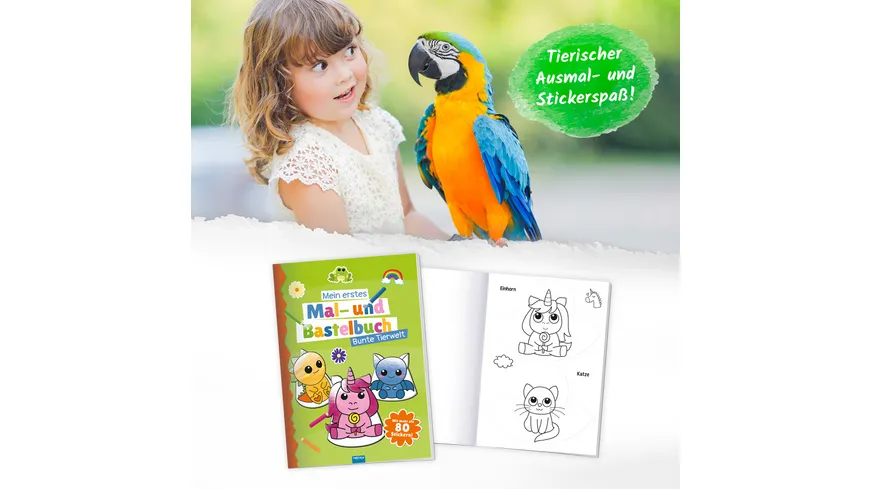 Trötsch Malbuch Bastelbuch Mein erstes Mal- und Bastelbuch Bunte Tierwelt