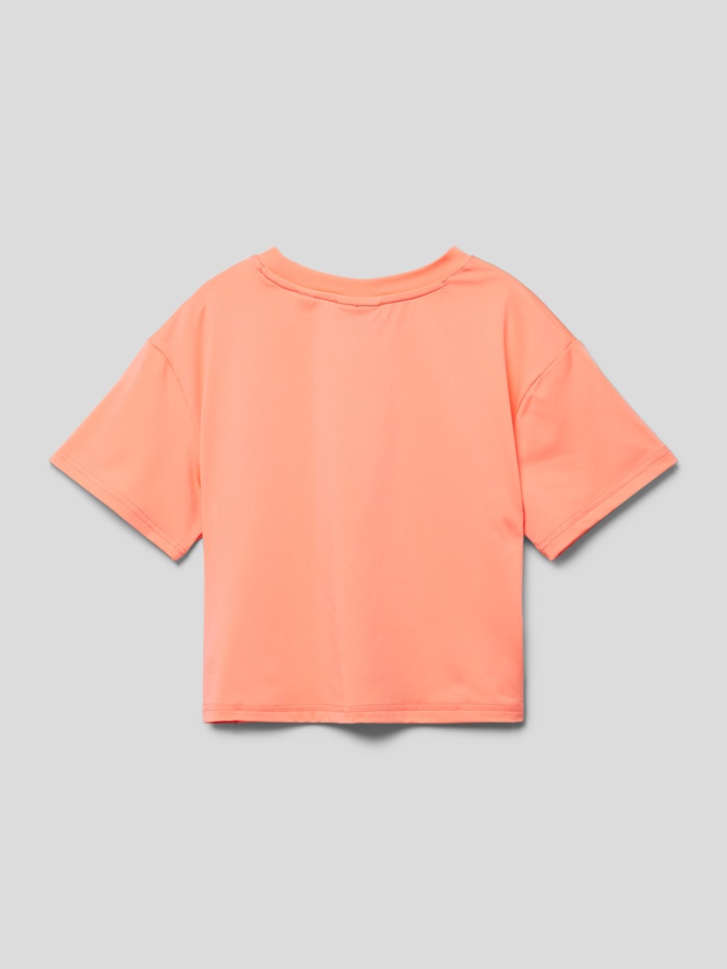 T-Shirt mit Label-Print Modell 'RUTILE' in pink