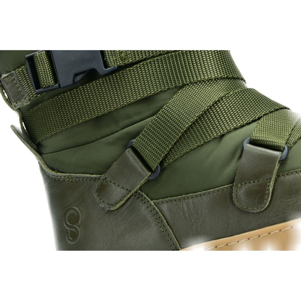 Shapen Frosty Olive grüne Winterbarfußschuhe