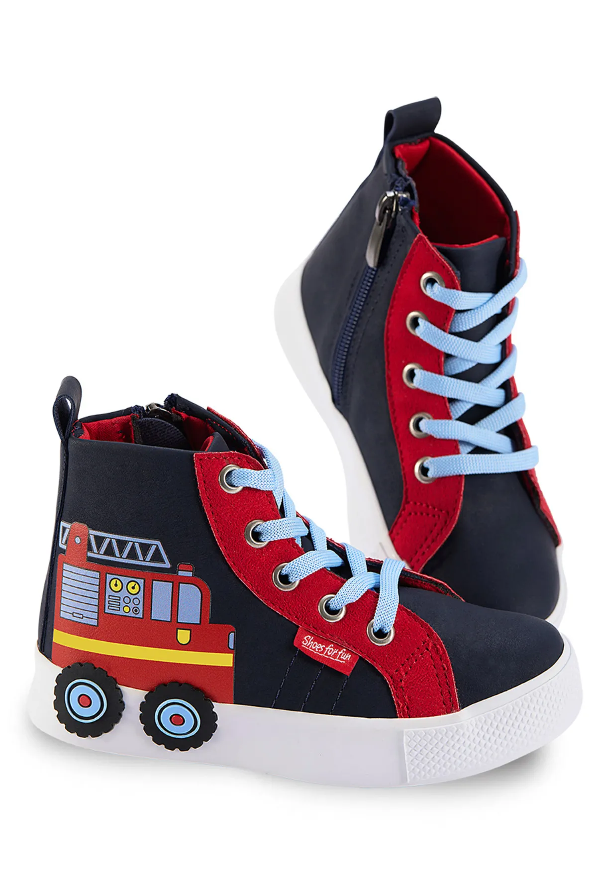 Denokids  Feuerwehrmann Jungen Sneakers Sportschuhe