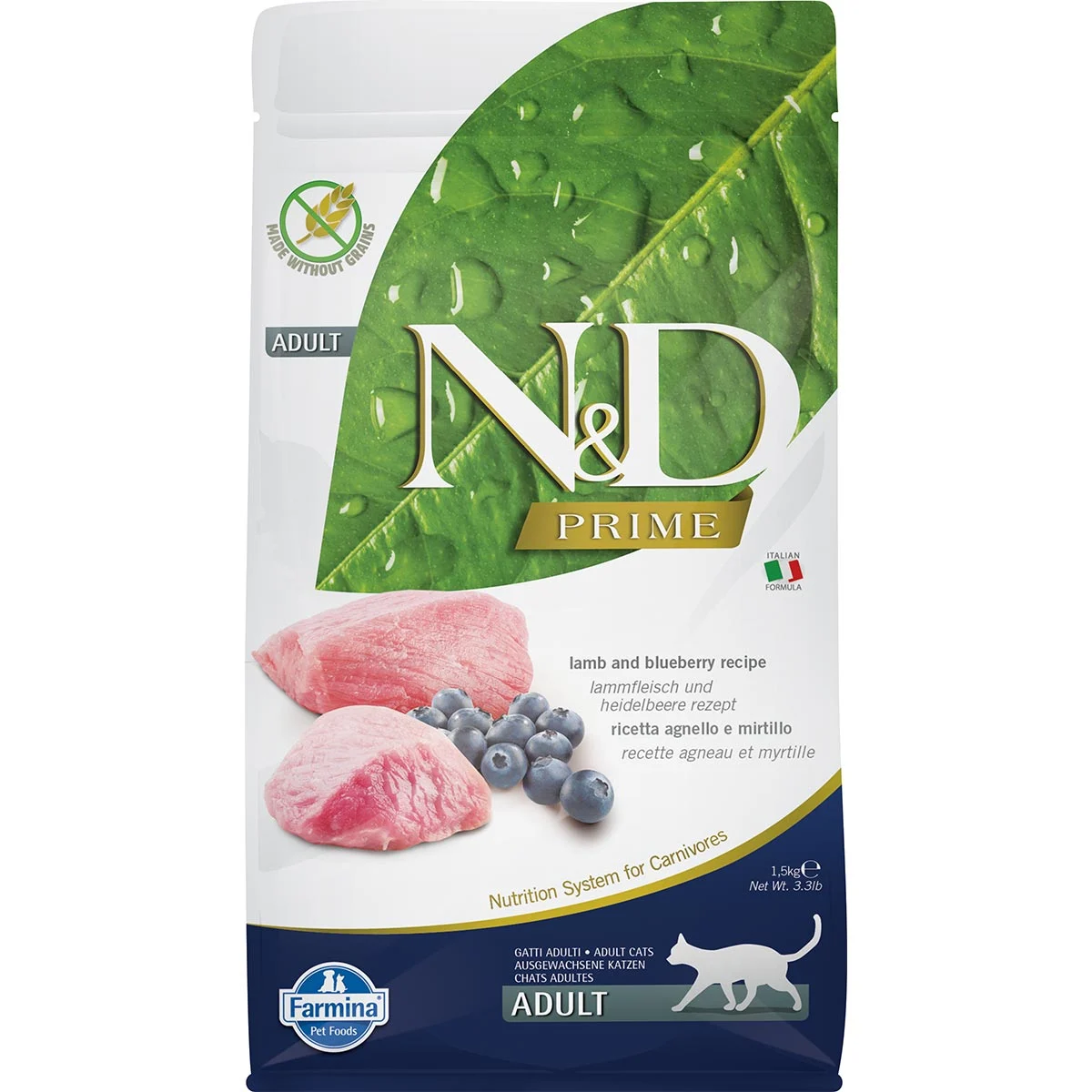 N&D Katzenfutter Lamm&Heidelbeeren Adult getreidefrei