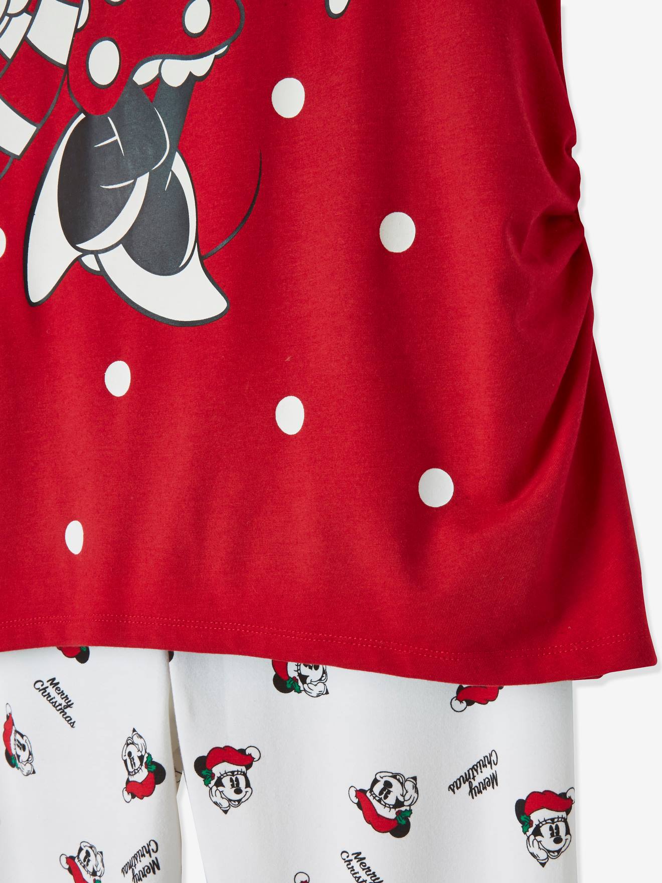 Minnie Umstandsschlafanzug Disney MINNIE MAUS, Weihnachten - rot+weiß bedruckt