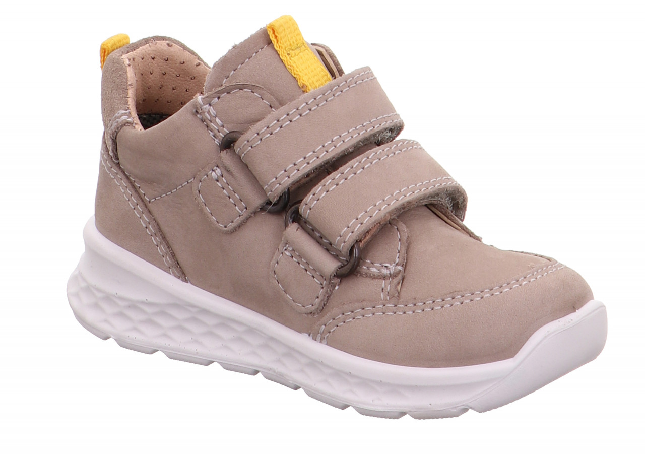 BREEZE - Beige/Gelb Sneaker low mit Klettverschluss