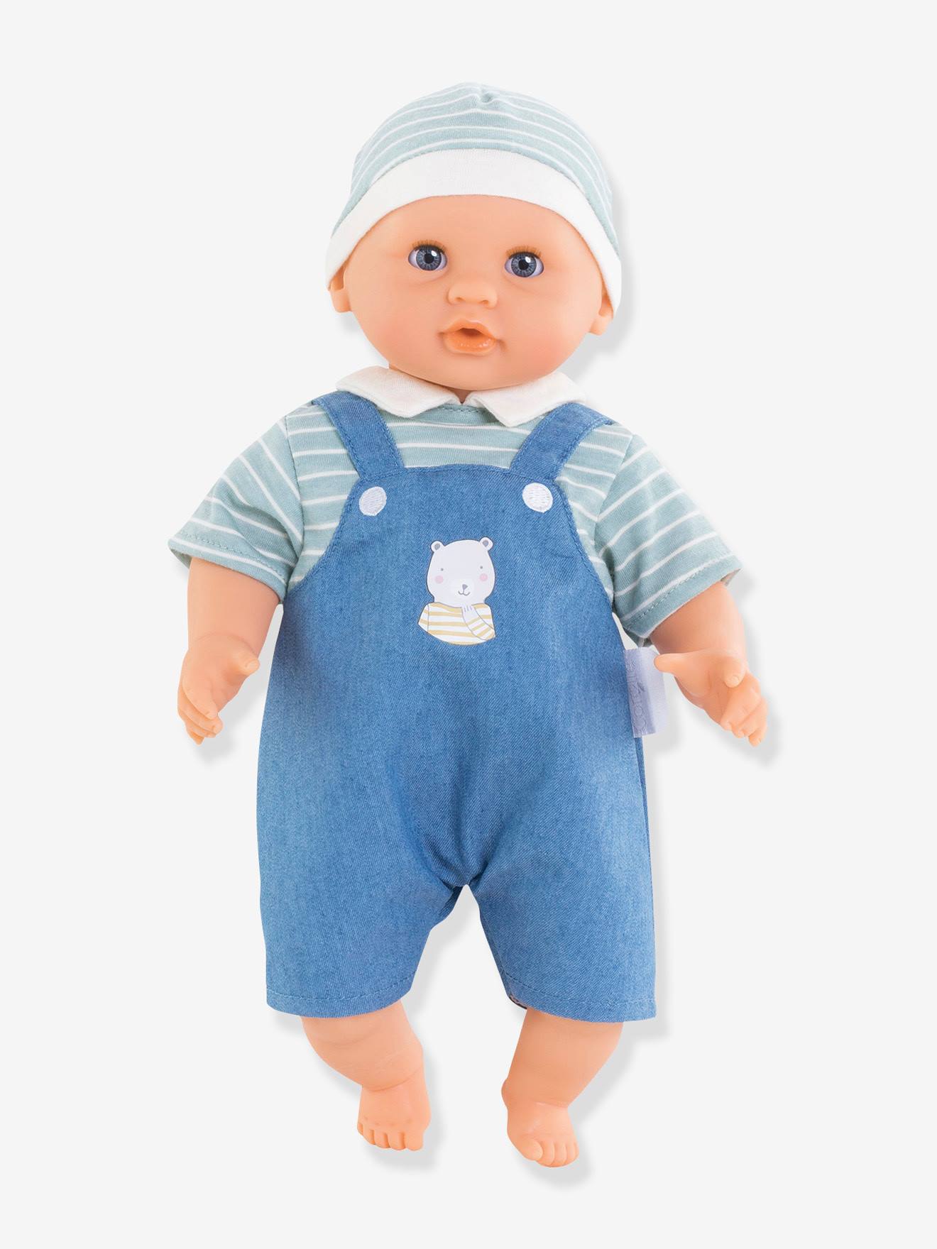 Poupée Bébé câlin Maël COROLLE bleu ciel