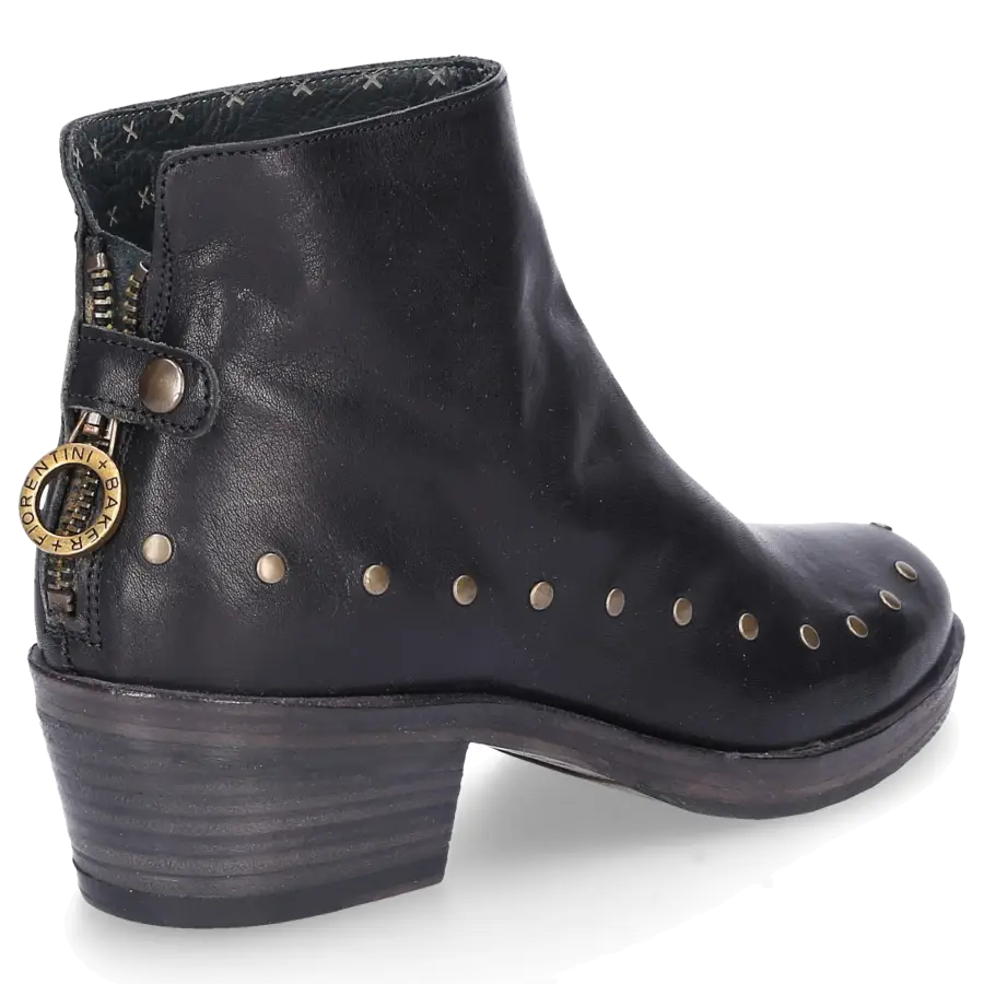 Fiorentini + Baker - Stiefeletten LEMMA BO Glattleder Nieten schwarz - schwarz