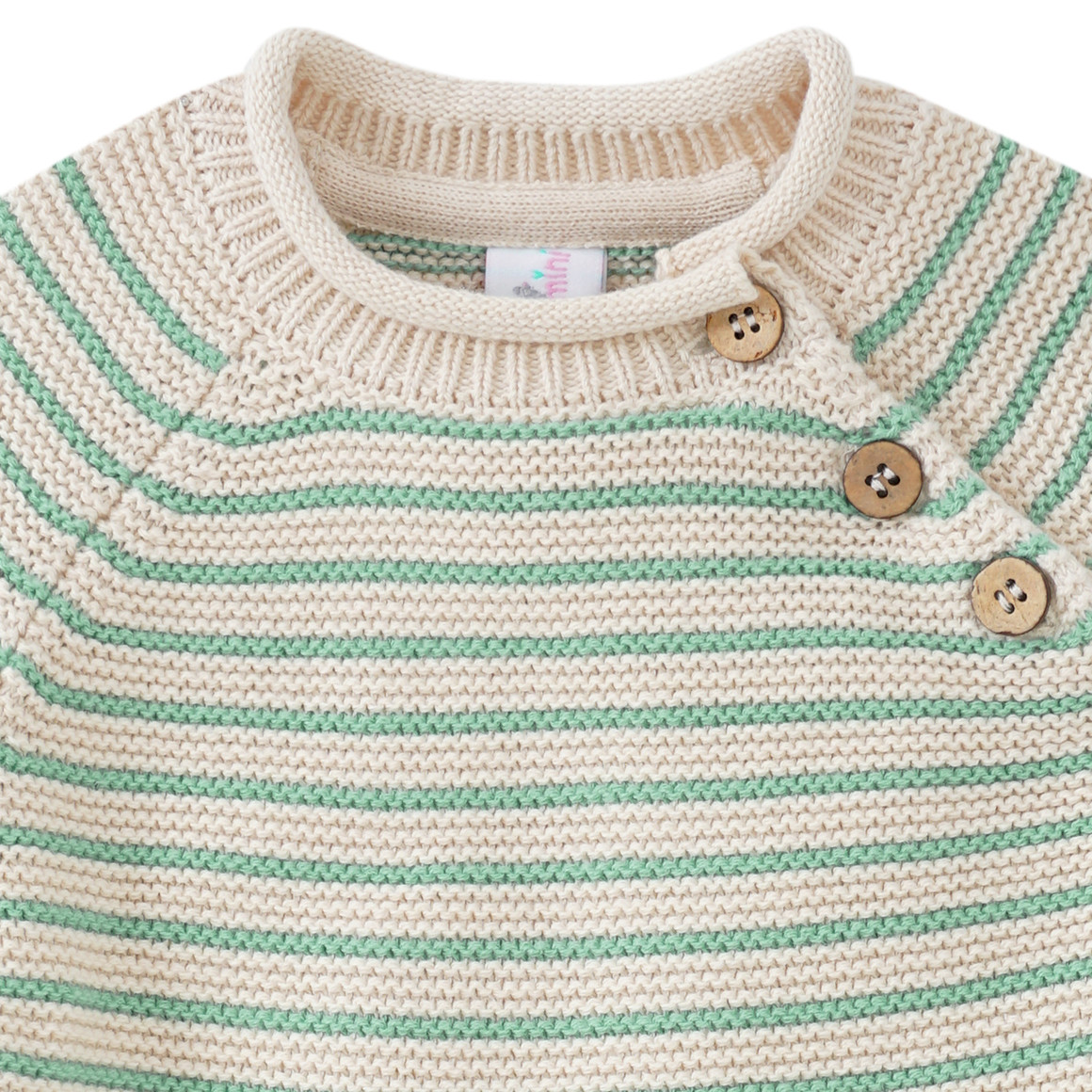 Baby Strickpullover mit Streifen