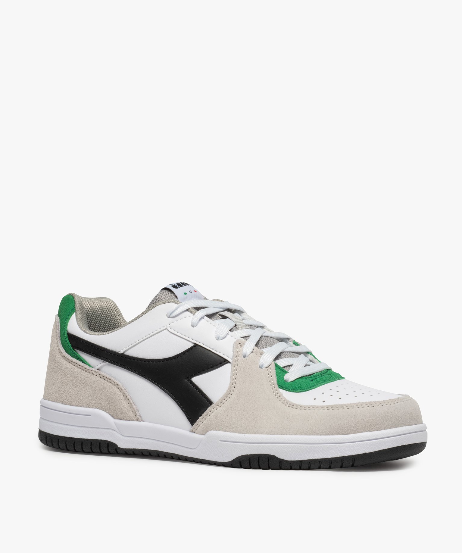 Baskets homme multicolores à lacets – Diadora Raptor vert | GEMO