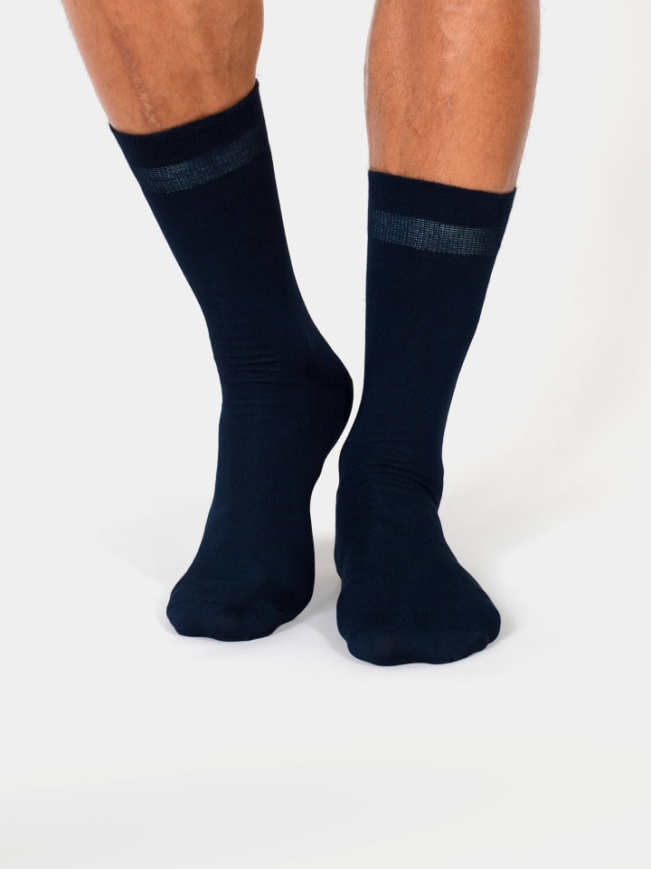Erlich Textil  Socken 3er Pack MAXI in mitternachtblau günstig kaufen 35-38