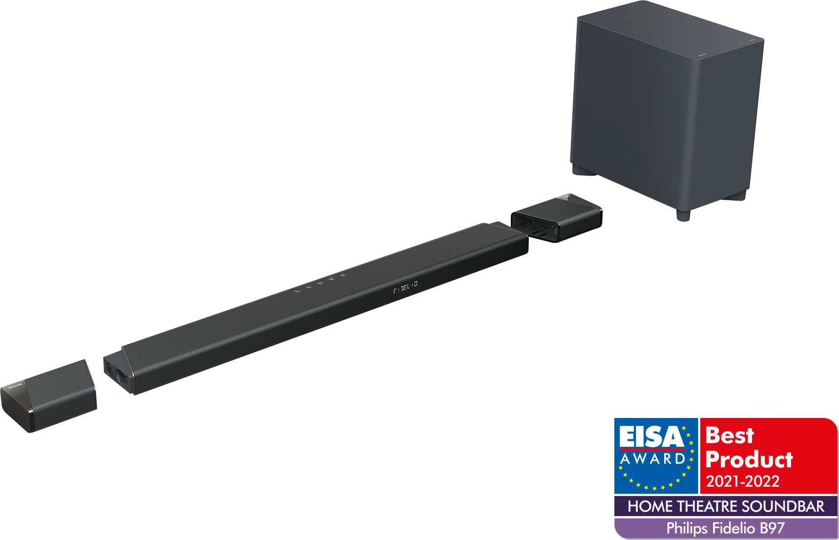 Philips Fidelio B97 7.1.2 Soundbar (Bluetooth, WLAN, 450 W)