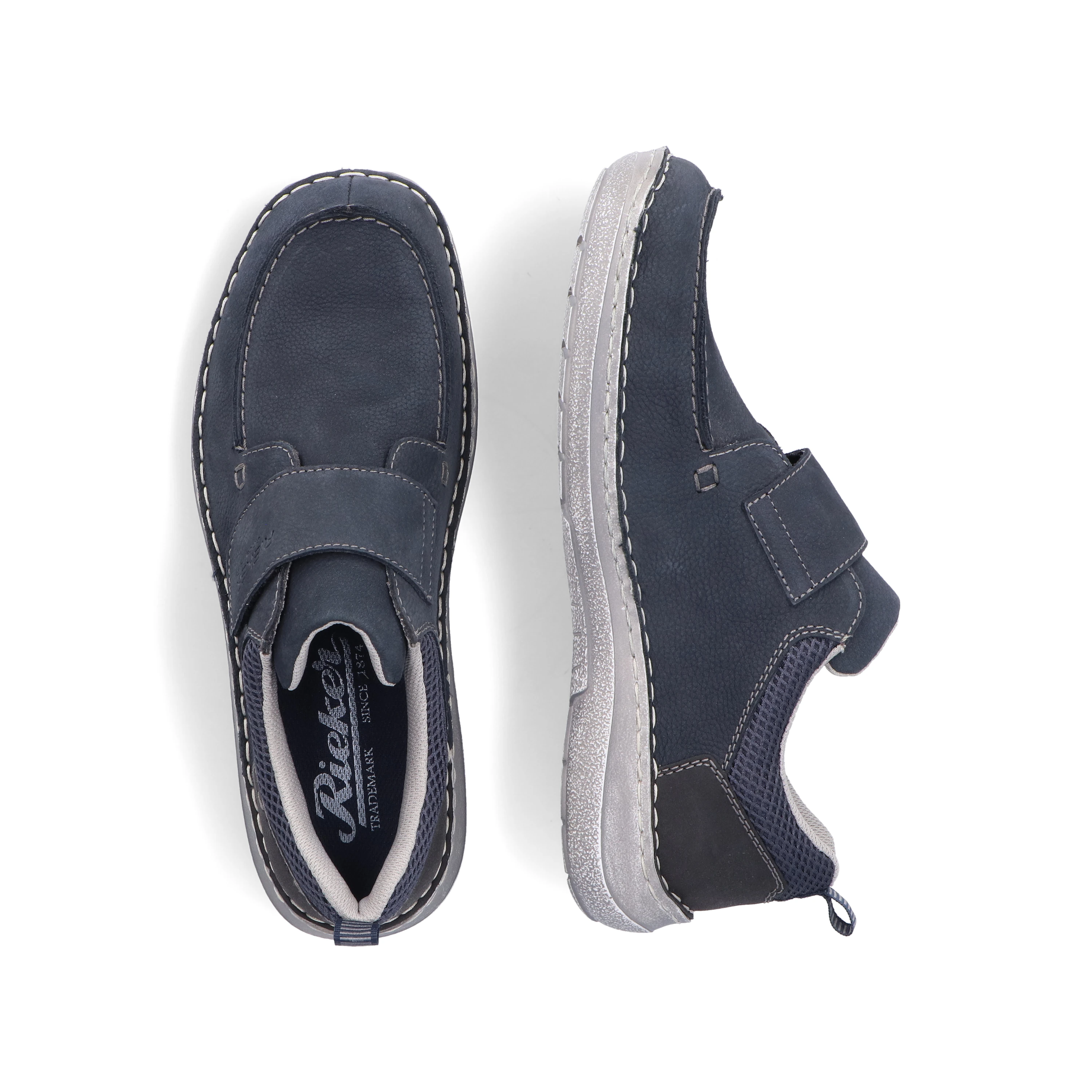 Rieker Herren Slipper schieferblau
