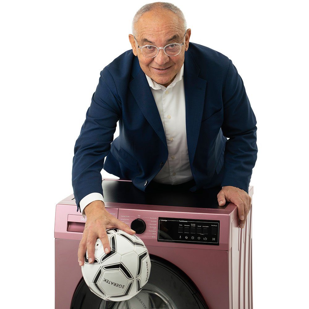Geratek Waschmaschine Hope WM 7240 P, 7 kg, 1400 U/min, Pink Rosa / Kindersicherung / Restlaufanzeige