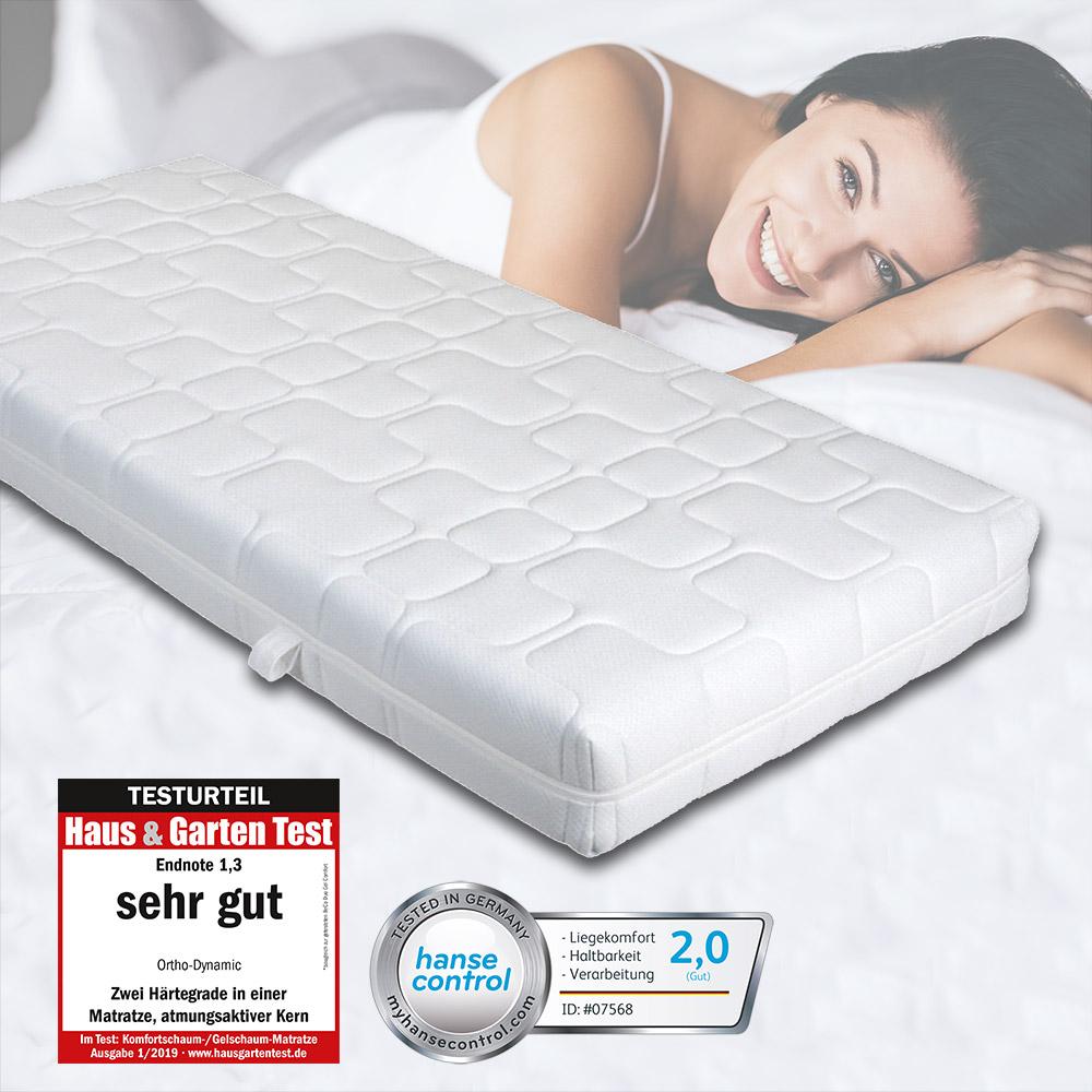 Home Deluxe Matratze Ortho Dynamic 90 x 200 cm mittelfest - fest