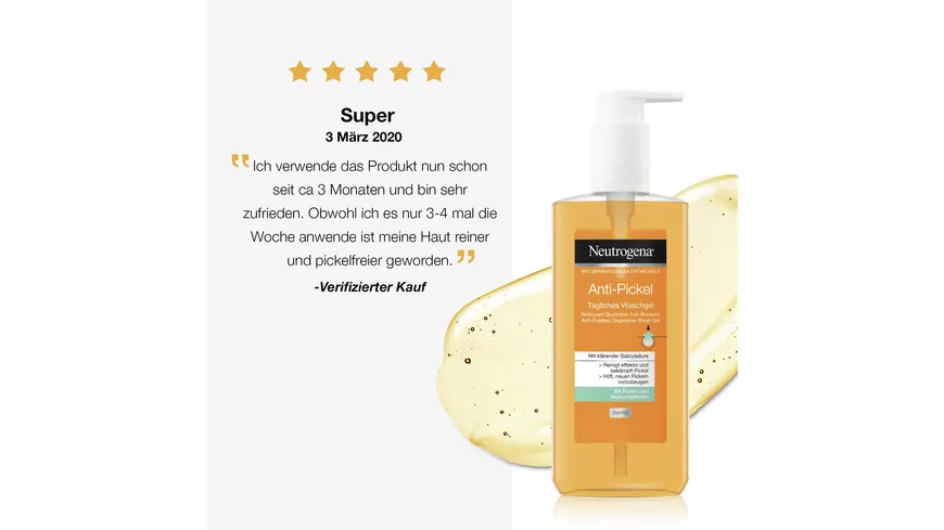 Neutrogena Anti-Pickel Tägliches Waschgel ölfrei 200 ml
