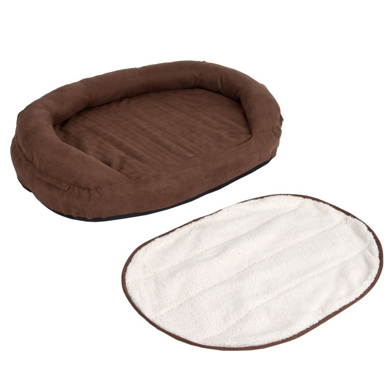 Hundebett Memory oval - braun zu TOP-Preisen
