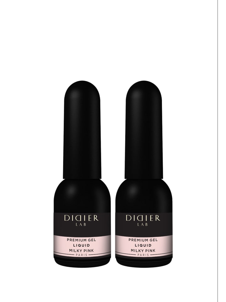 Didier Lab Nagellack SET Premium Gel Liquid Milky Pink in milky pink günstig kaufen 10ml