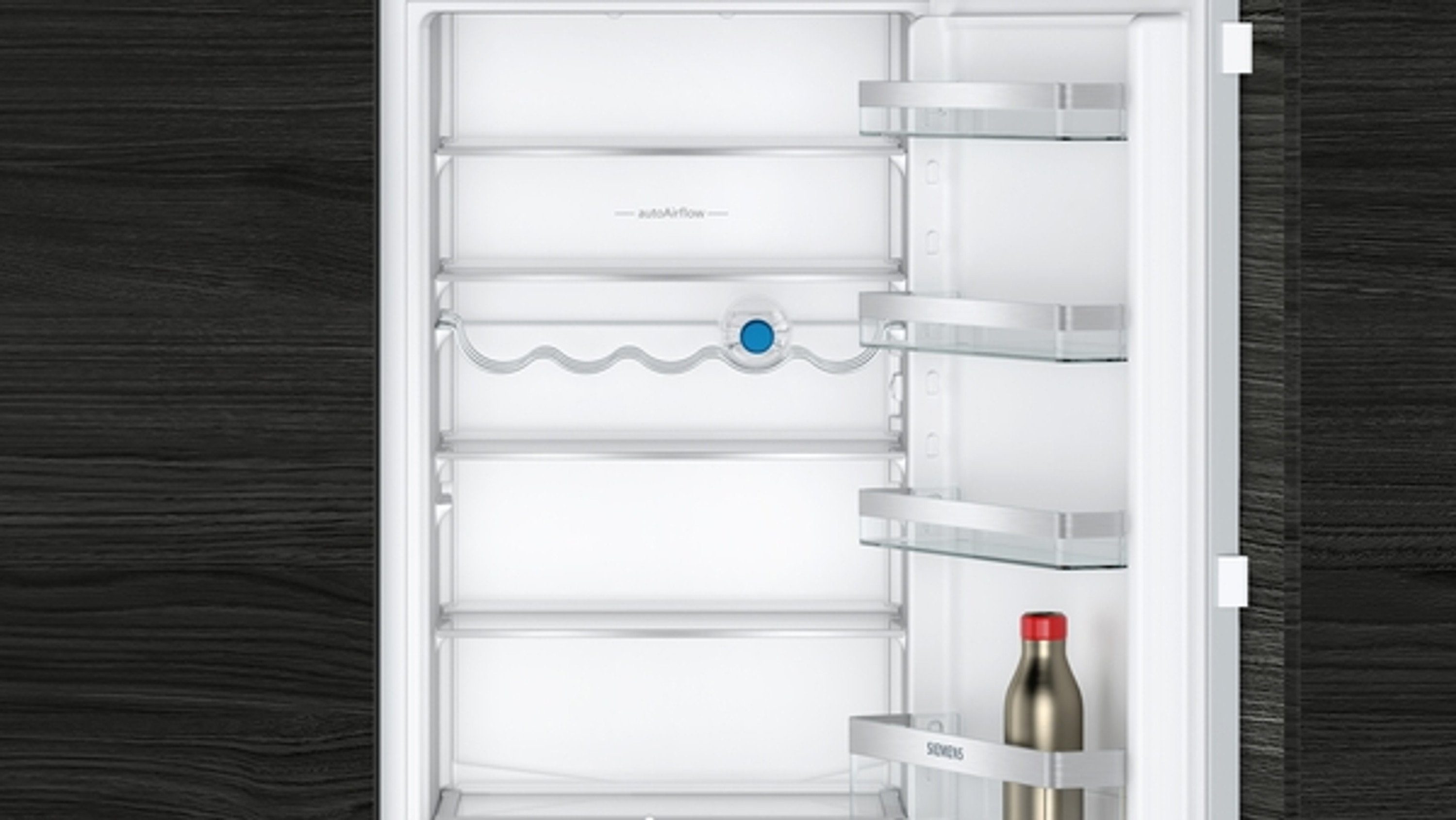 SIEMENS Einbaukühlgefrierkombination KI87VVFE1, 177.2 cm hoch, 54.1 cm breit, hyperFresh, lowFrost, Flaschenrost