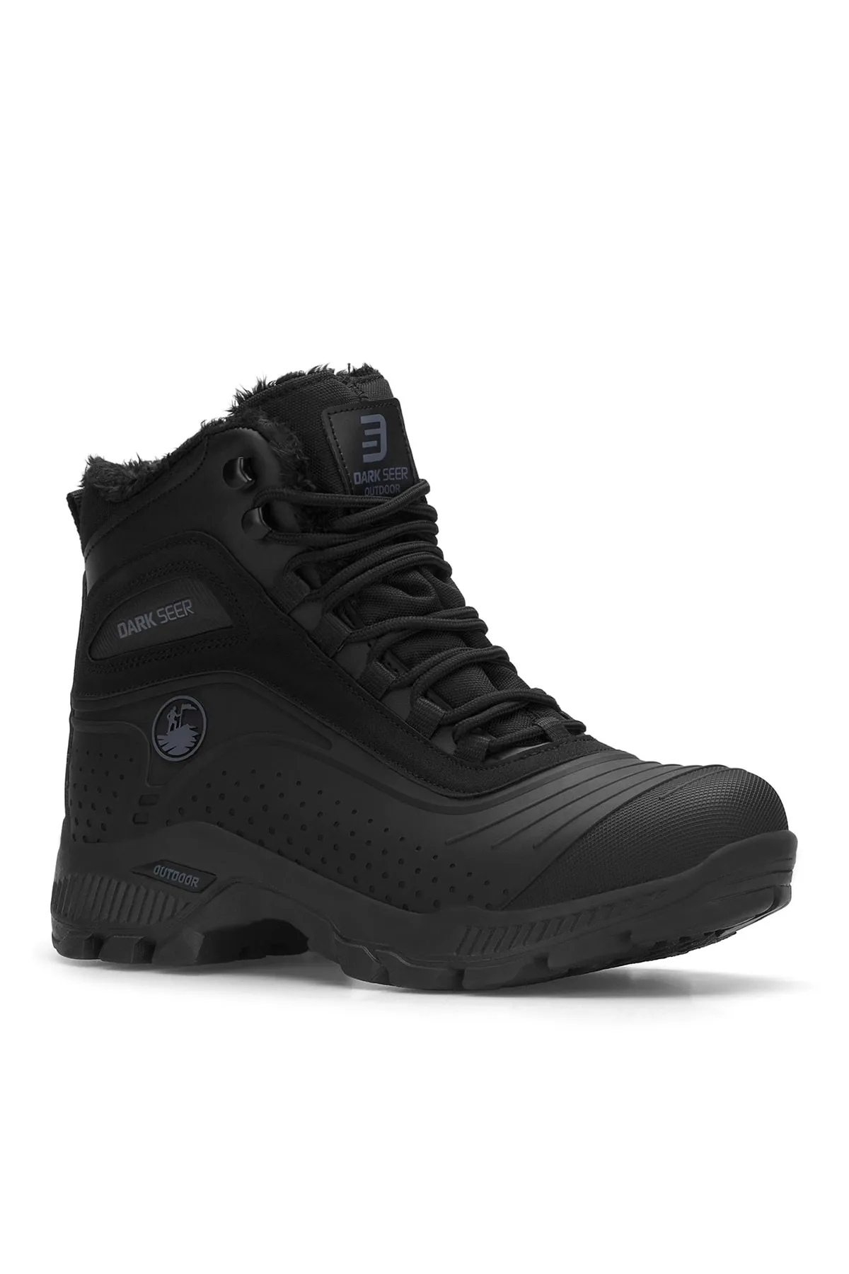 DARK SEER  Schwarze schwarze Unisex-Outdoor-Trekkingstiefel