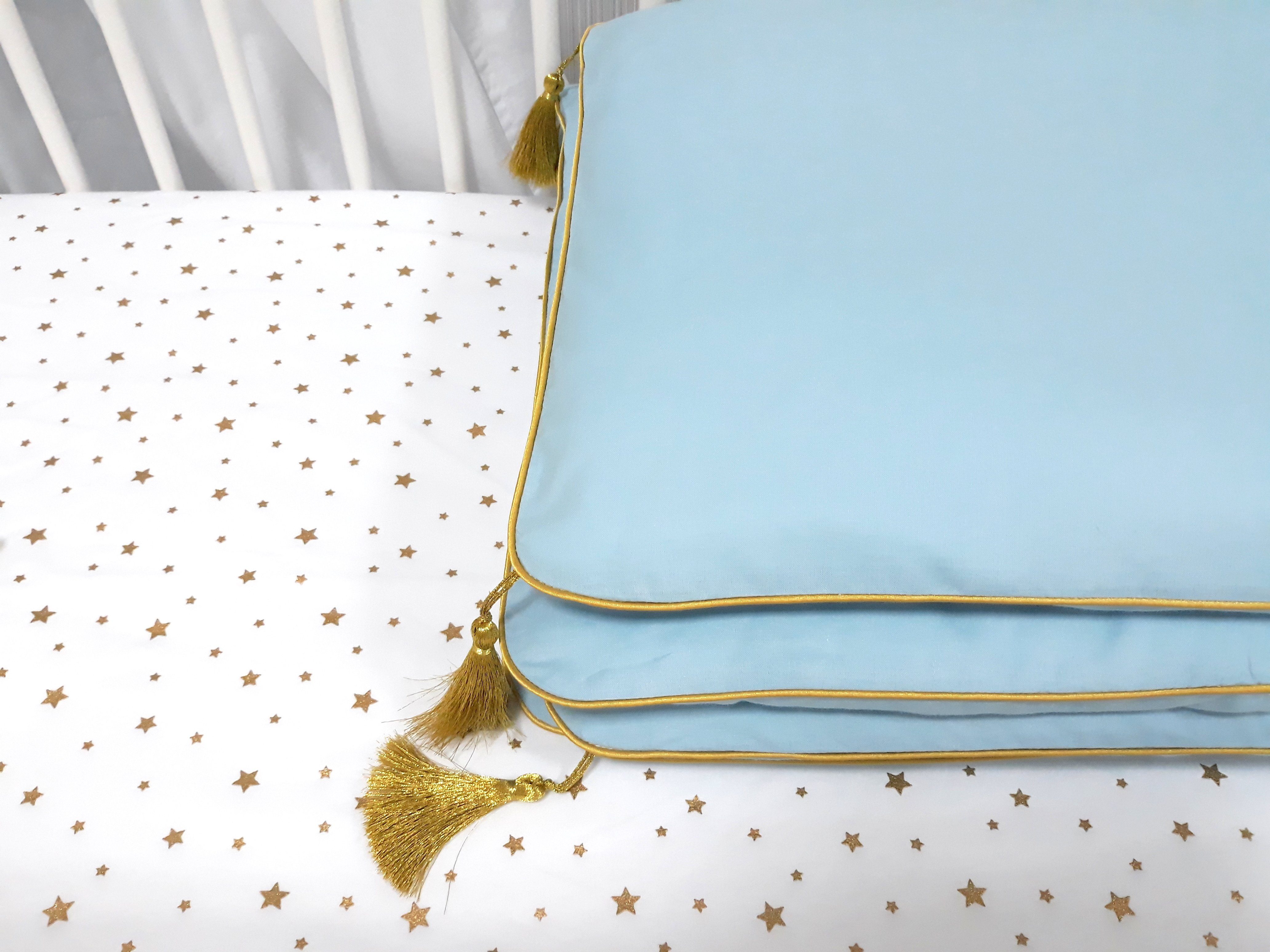 Babybettwäsche Baby Bett Set ¡GLAM! 4tlg, 100x135 cm - Bett Ausstattung 70x140, Babymajawelt, Baumwolle, 4 teilig, Bettwäsche+Spannbetttuch Nestchen, Top Baumwolle, Made in EU